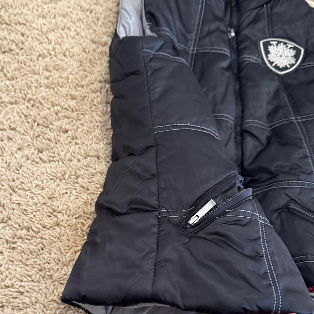Alp-N-Rock "Let it Snow" Reversible Puffer Vest, Black Gray, Womens sz XS / 2 - Picture 11 of 16